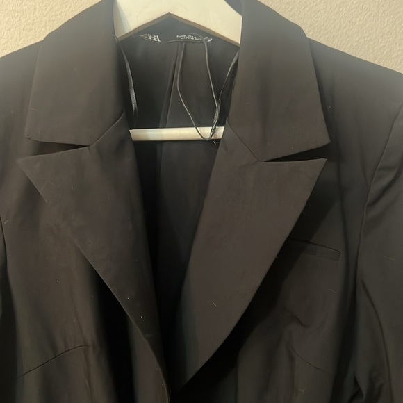 Zara black dress/coat button down size S lightweight - Picture 4 of 13